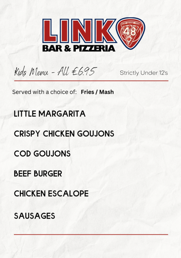 restaurant menu